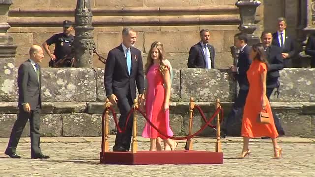 Los Reyes presiden en Santiago los actos del día del apóstol