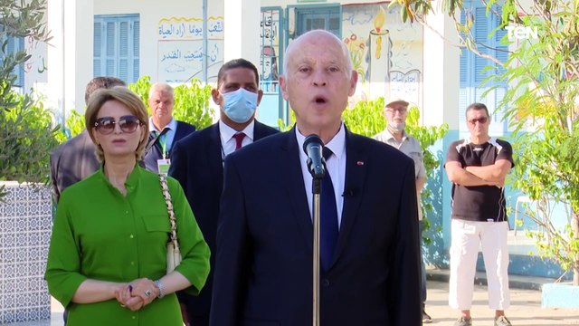 رسائل هامة وتصريحات الرئيس التونسي بعد الإدلاء بصوته في الاستفتاء على الدستور