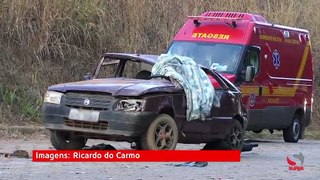 Fatalidade: Veículo com 5 ocupantes capota e motorista, de 47 anos, morre AMG-900, estrada de Imbé de Minas