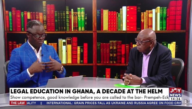 Legal Education in Ghana, A Decade at the Helm - The Law with Samson Lardi Anyenini on JoyNews