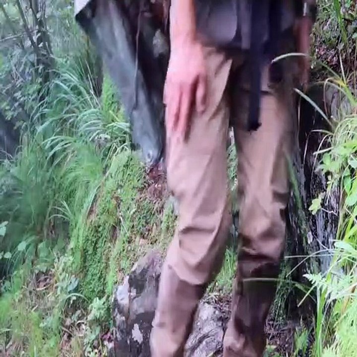 A night spent without a tent on a mountain cliff in the rain