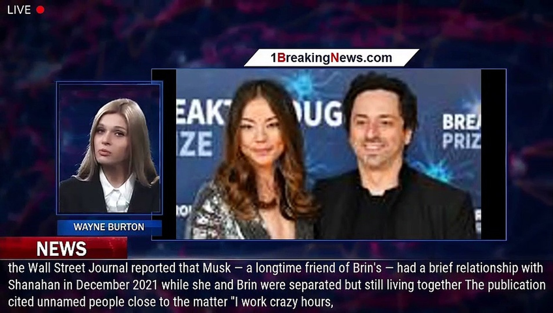 ⁣Elon Musk denies affair with Sergey Brin's wife Nicole Shanahan - 1breakingnews.com