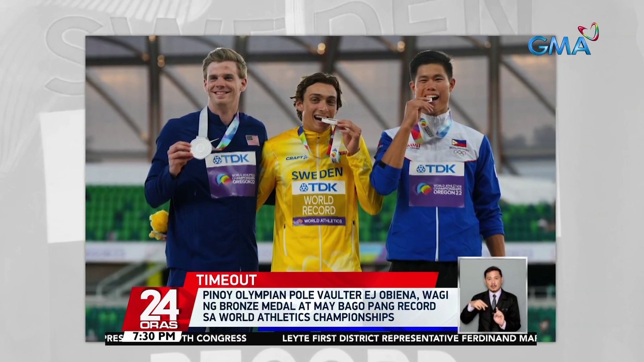 Pinoy olympian pole vaulter EJ Obiena, wagi ng...