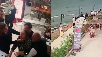 Baba üç çocuğun, oğlu bir kadının hayatını kurtardı