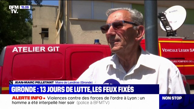 Incendies fixés en Gironde: Tout n'est pas fini prévient le maire de Landiras