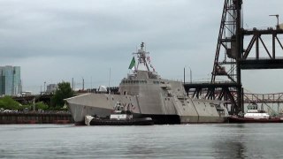 USS Coronado Into Portland Oregon