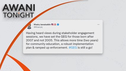 AWANI Tonight: Tobacco Bill now covers those born after 2007