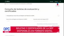 Boletas y certificados están disponibles en formato digital: SEP