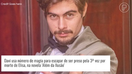 Reta final de 'Além da Ilusão': Davi usa número de magia para escapar de ser preso pela 3ª vez. 'Sumiu!'