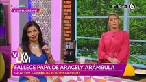 Fallece padre de Aracely Arámbula; la actriz da positivo a Covid-19