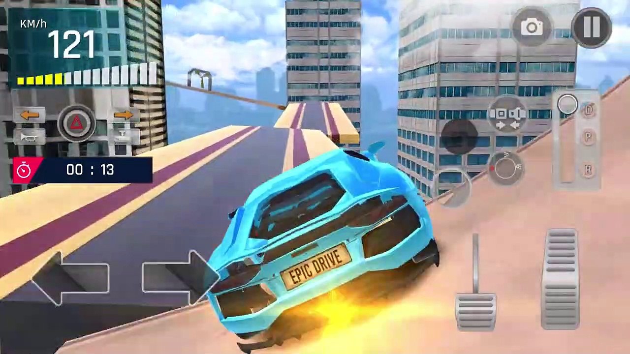 Lamborghini Game Car Simulator - Impossible Stunts Car Driver - Android GamePlay #2