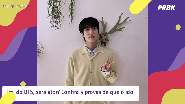 Jin, do BTS, será ator? Confira 5 provas de que o idol investirá na carreira