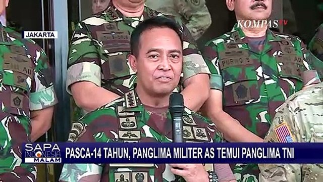 Kunjungan Pertama Setelah 14 Tahun, Panglima TNI Sambut Kedatangan Panglima Militer AS ke Mabes TNI