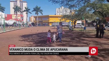 Cadê o inverno? 'Veranico' muda o clima de Apucarana; assista