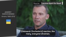 Shevchenko praises Zinchenko for helping Ukrainian people