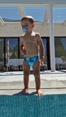 19-Month-Old Baby Swimming