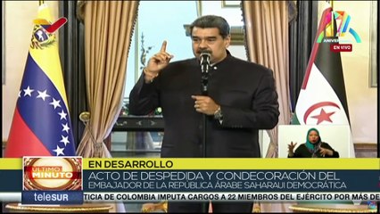 Video herunterladen: Pdte. Nicolás Maduro reconoce la gestión del embajador saharaui ante complejas circunstancias