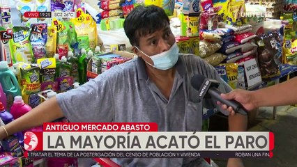 Mercados de la capital cruceña con poco movimiento durante la jornada de paro