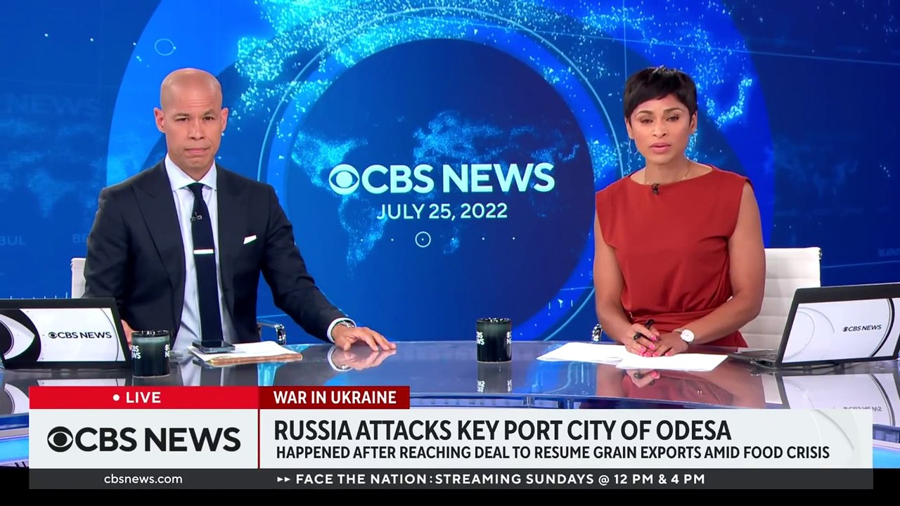 Russia attacks Ukraine port city after grain export deal reached; Two Americans killed in Ukraine