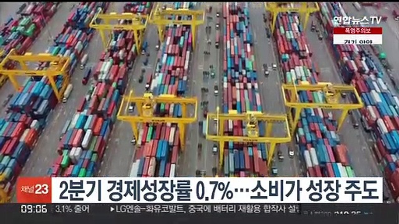 2분기 경제성장률 0.7%…소비가 성장 주도