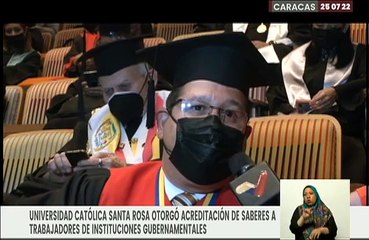 Universidad Católica Santa Rosa otorga acreditación de saberes a trabajadores institucionales