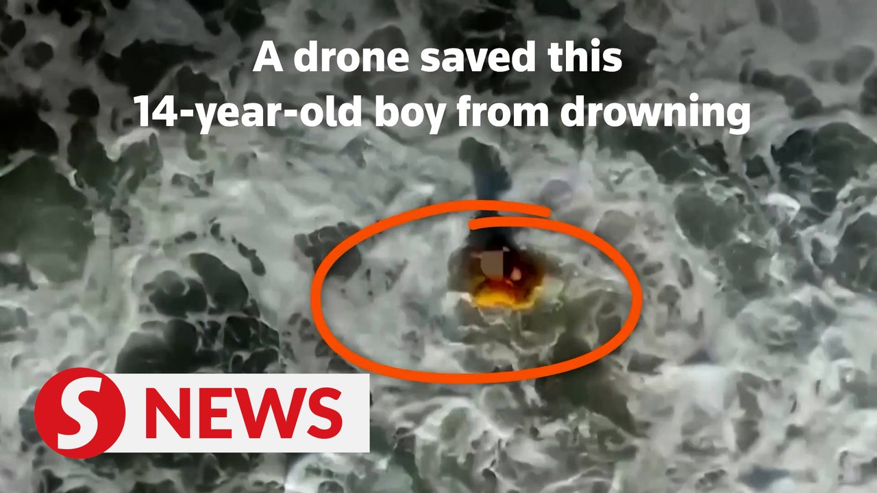Drone saves 14-year-old from drowning in Spain