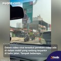 Video Viral Polwan Hadang Pemotor Lawan Arah Dengan Cara Buka Pintu Mobil, Netizen: Awalnya Garang Endingnya Melempem