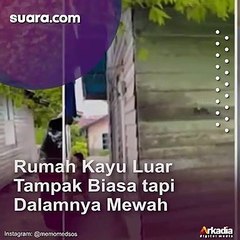 Heboh Rumah Kayu Luar Tampak Biasa Tapi Dalamnya Mewah, Bikin Pendapat Warganet Terbelah