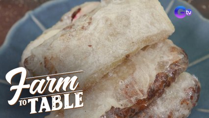 Farm to Table: Savory fried suman and Suman with latik