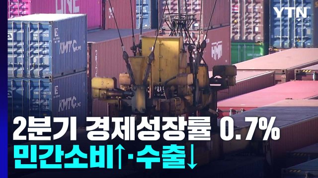 소비 증가에 2분기 경제 0.7% 성장...하방 위험 여전 / YTN
