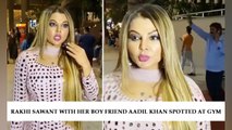 Rakhi Sawant With Her Boy Friend Aadil Khan SPOTTED At Gym