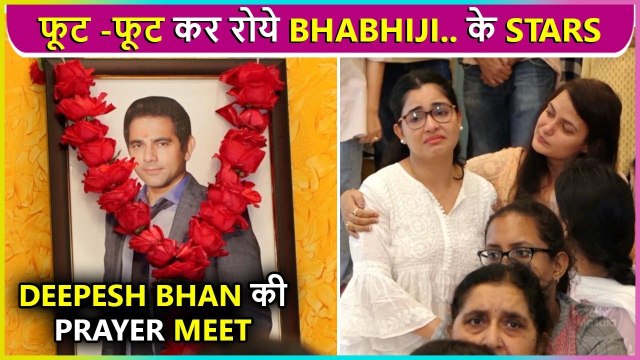 Bhabhiji Ki Ghar Par Hain Stars Cast Gets Emotional At Prayer Meet Of Late Deepesh Bhan