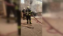 Son dakika haberleri | Orman ürünleri fabrikasındaki makinede çıkan yangın büyümeden söndürüldü