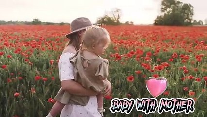 Baby with mother video, mother love, cute baby with mother, funny videos baby