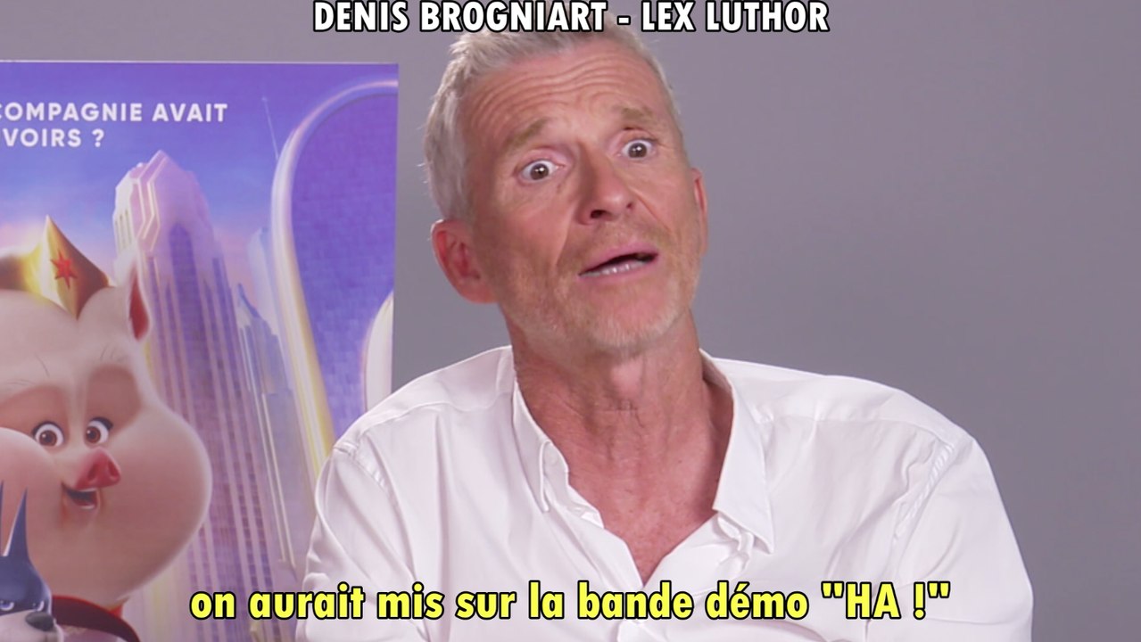 DENIS BROGNIART & MURIEL ROBIN : KRYPTO ET LES SUPER-ANIMAUX INTERVIEW