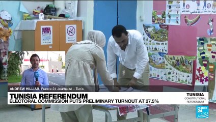 Tunisia's Saied set to win vote on constitution, opposition boycott referendum