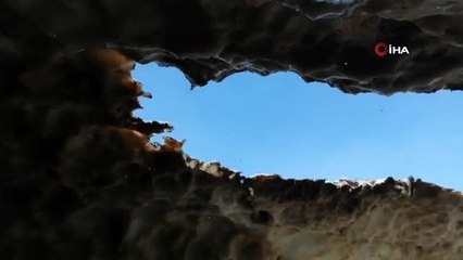 Binboğa Dağlarında kar tüneli keşfedildi