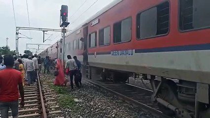 Black Friday: Two train wheels caught fire