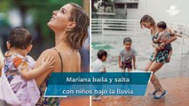 Así festeja Mariana Rodríguez la lluvia en Nuevo León