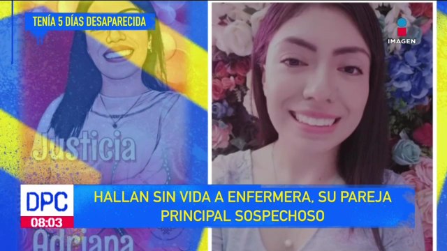Enfermera es hallada sin vida en el EdoMéx; su pareja es el principal sospechoso