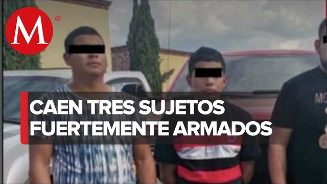 Detienen a tres personas por posesión de un arsenal en Michoacán