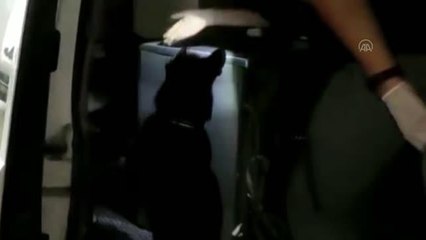 Çamaşır makinesine gizlenen uyuşturucu bulundu