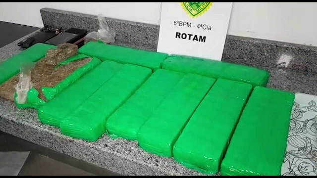 Trio é detido com oito quilos de maconha pela ROTAM no Bairro Santa Cruz