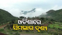 Mesmerizing views of cloud clad hills in Kotia during rainy season