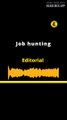 EDITORIAL EN INGLÉS: Job hunting