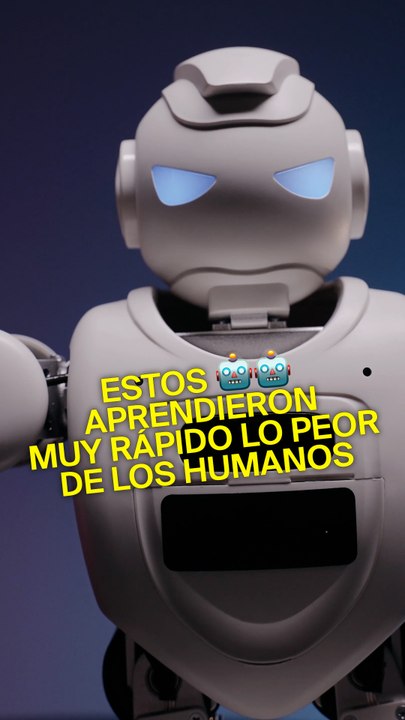 Estos robots aprendieron rápidamente lo peor de los humanos