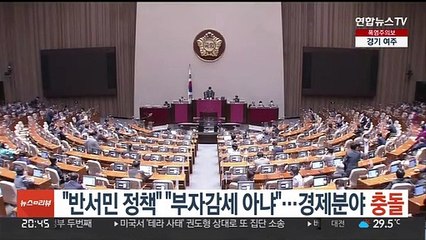 "반서민 정책" "부자감세 아냐"…여야, 경제분야 충돌