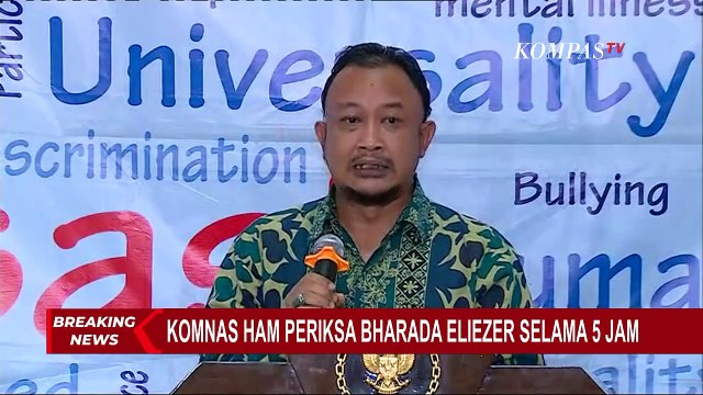 Penuhi Panggilan Komnas HAM, Bharada E Beri Keterangan Soal Peristiwa Penembakan Brigadir Yoshua