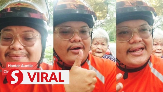 Food delivery rider receives online praise for rescuing lost senior in Puchong