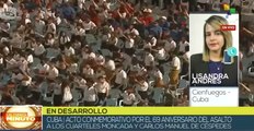 Presidente de Cuba participa en los actos por el Día de la Rebeldía